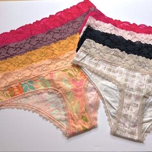 AUDEN 8 Lace Trim Panties/Bundle of 8
